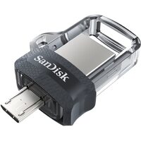 OTG USB Drive SanDisk Ultra 128GB Dual OTG Clear USB Flash Drive Memory Stick PC Tablet Mobile Android