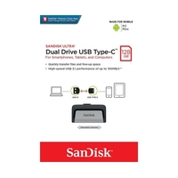 Type-C USB Drive SanDisk Ultra 128GB Dual Type-C USB Flash Drive Memory Stick PC MAC SDDDC2-128G