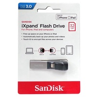 SanDisk iXpand Flash Drive 32GB USB 3.0 Flash Drive Memory Stick For iPhone iPad PC SDIX30C-032G