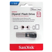 SanDisk iXpand Flash Drive 64GB USB 3.0 Flash Drive Memory Stick For iPhone iPad PC SDIX30C-064G