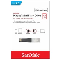 SanDisk iXpand Mini Flash Drive 128GB USB 3.0 Flash Drive Memory Stick For iPhone iPad PC