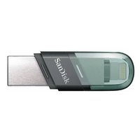 SanDisk iXpand Flash Drive Flip USB 3.1 Lightning USB 128 GB For iPhone, iPad and PC SDIX90N-128G