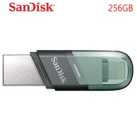 SanDisk iXpand Flash Drive Flip USB 3.1 Lightning USB 256 GB For iPhone, iPad and computers