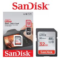 SD Card SanDisk 32GB Ultra SDHC UHS-I Memory Card 120MB/s C10U1 Full HD SDSDUN4-032G-GN6IN