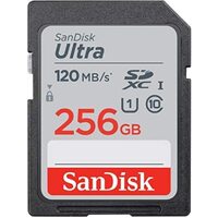 SD Card SanDisk 256GB Ultra SDHC UHS-I Memory Card 120MB/s C10 U1 Full HD SDSDUN4-256G-GN6IN