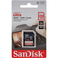 SanDisk 256GB SD Card SDXC Ultra Class 10 DSLR Video Camera Memory Card 100mb/s AU
