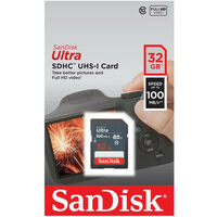 SanDisk 32GB SD Card SDHC Ultra Class 10 DSLR Video Camera Memory Card 100mb/s AU