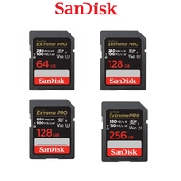 SanDisk Extreme Pro SD Card 64GB 128GB  256GB SDXC UHS-II Memory Card 6K Video