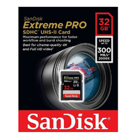 SanDisk Extreme Pro 32GB SD Card SDHC UHS-II Camera DSLR Memory Card 4K U3 300MB SDSDXPK-032G/s