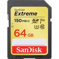 SanDisk Extreme 64GB SD Card SDXC UHS-I 150MB/s Camera DSLR Memory Card SDSDXVE-064G