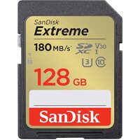 Sandisk Extreme SD Card 128GB Memory Card DSLR 4K UHD Video Camera SDSDXVA-128G