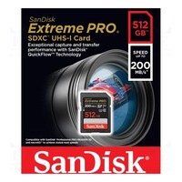 Sandisk Extreme PRO SD 512GB Memory Card DSLR 4K UHD Video Camera SDSDXXD-512G