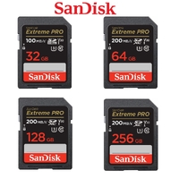Sandisk Extreme PRO SD 32GB 64GB 128GB 256GB Memory Card DSLR UHD Video Camera