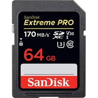 SanDisk Extreme Pro 64GB SD Card SDXC UHS-I Camera DSLR Memory Card SDSDXXY-064G 170MB/s
