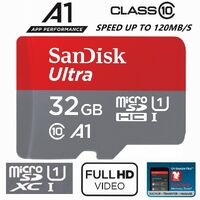 SanDisk Ultra 32GB Micro SD Card SDHC A1 UHS-I 120MB/s Mobile Phone TF Memory Card SDSQUA4-032G