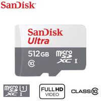Micro SD Card SanDisk 512GB SDXC Class 10 Mobile Smart Phone Memory SDSQUNR-512G