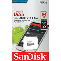 SanDisk Ultra 64GB Micro SD Card microSDXC UHS-I Full HD 100MB/s Mobile Phone Tablet TF Memory Card