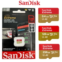 SanDisk Extreme Micro SD 64GB 128GB 256GB Memory Card Dash Action Cam 190Mb/s 