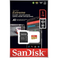 SanDisk Extreme 1TB Micro SD Card SDXC UHS-I Action Camera GoPro Memory Card 4K U3 160Mb/s A2