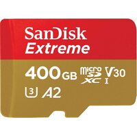 SanDisk Extreme 400GB Micro SD Card SDXC UHS-I Action Camera GoPro Memory Card 4K U3 160Mb/s A2 SDSQXA1-400G