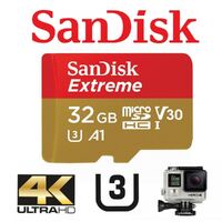 SanDisk Extreme 32GB Micro SD Card SDHC UHS-I Action Camera GoPro Memory Card 4K U3 A1 100Mb/s
