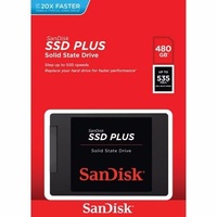 Sandisk SSD 480GB SSD Plus Internal Solid State Drive Laptop 2.5" SATA III 535MB/s SDSSDA-480G