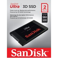 Sandisk SSD 2TB Ultra 3D Internal Solid State Drive Laptop 2.5" 3D Nand SATA III 560MB/s