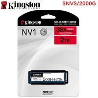 Kingston SSD NV1 2TB PCIe 3.0 NVMe M.2 2280 SSD SNVS/2000G 2100MB/s 