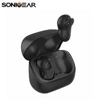 Bluetooth Earbuds Sonicgear Earpump Comfy 1 TWS Wireless IPX-5 Splash Proof Black